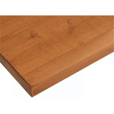 Arbeitsplatte HOME AFFAIRE "Oslo", gelb (honigfarben), B:150cm H:3,5cm T:60cm, Massivholz, Tischplatten