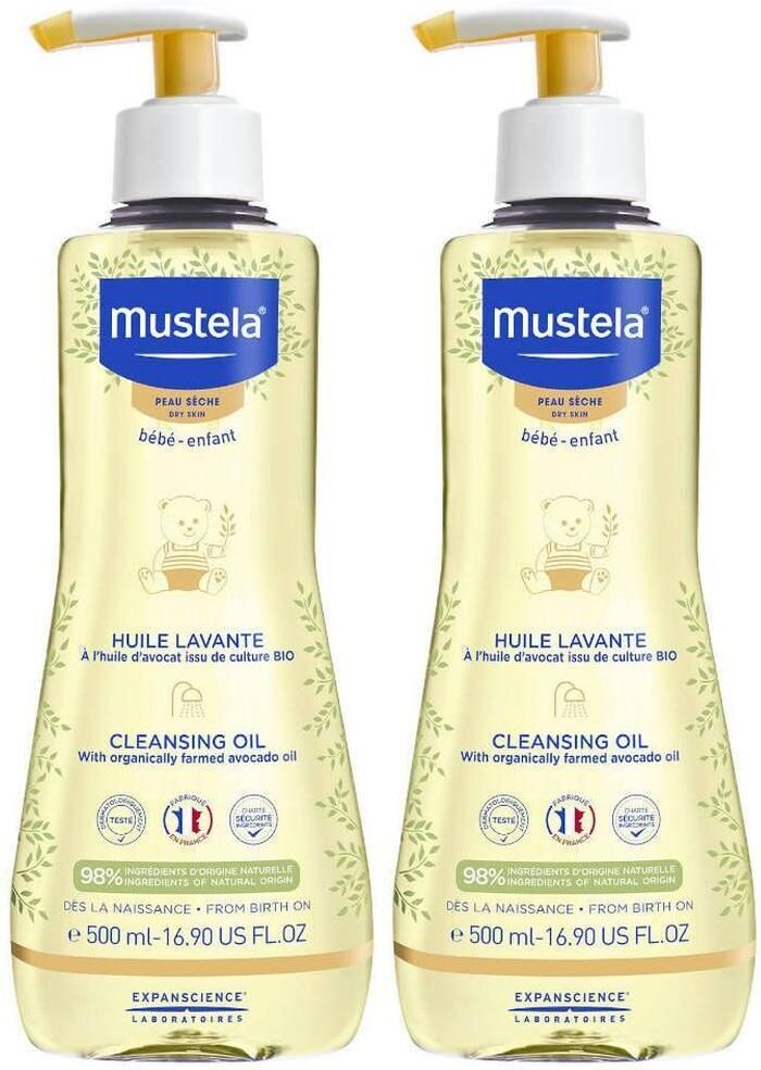 Mustela Reinigende Olie Droge Huid x2 2x500 ml Öl
