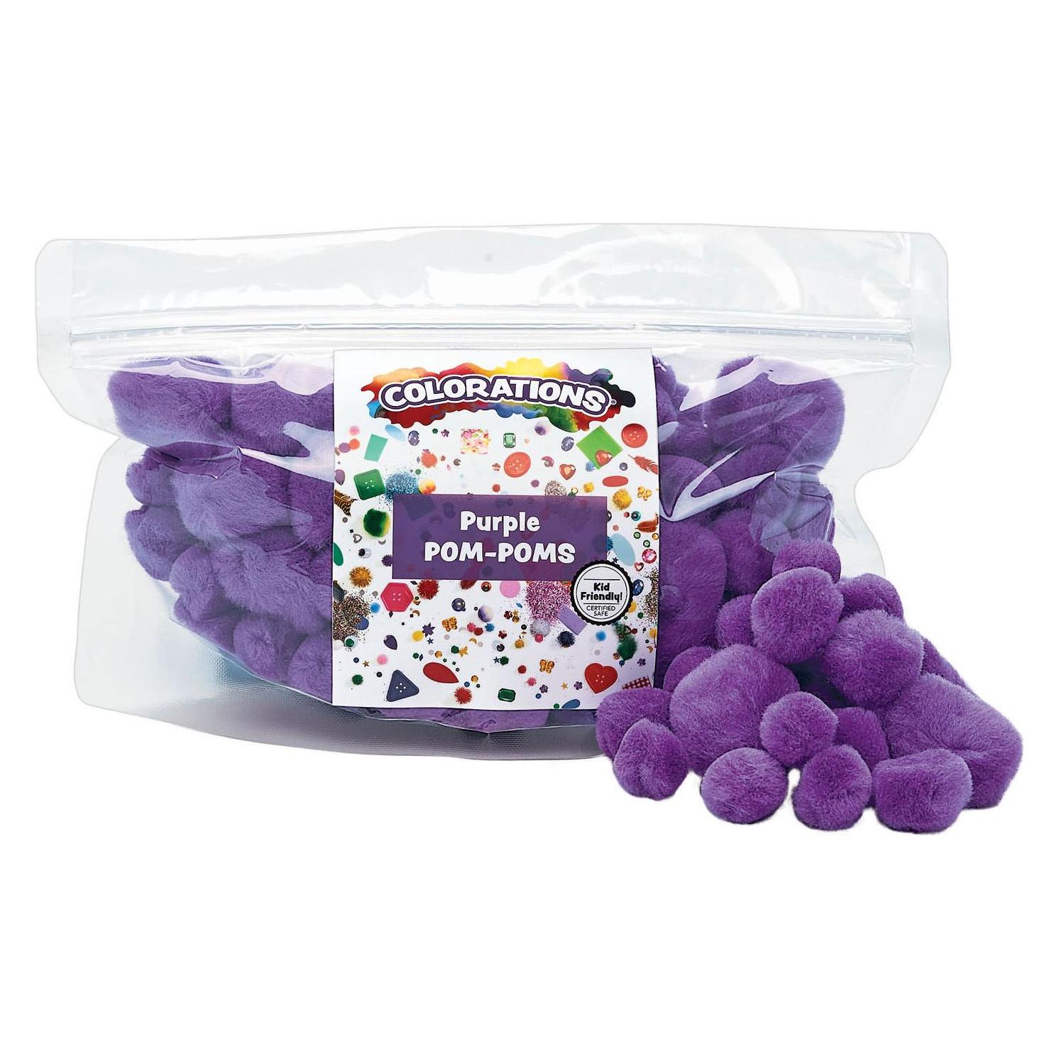 Colorations Färbungen - Pom Poms Lila, 100 Stück. (44429008)