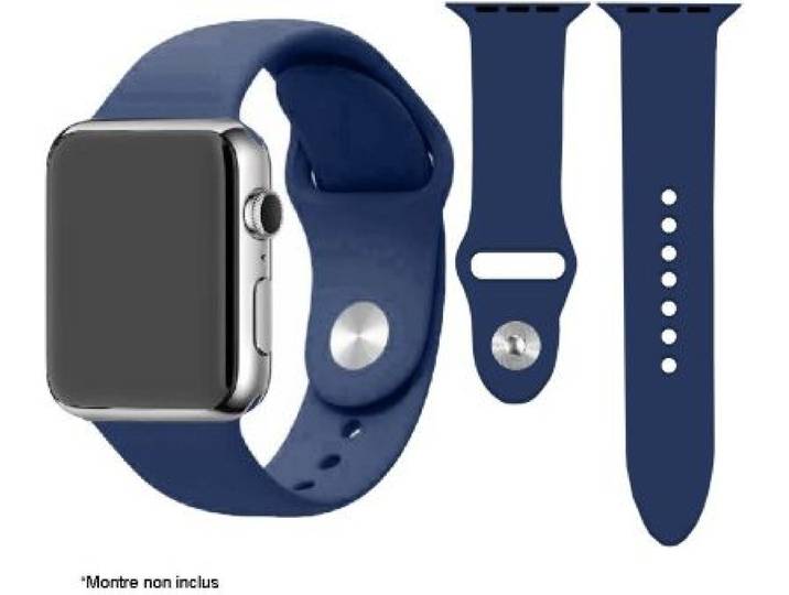 Ibroz - Bracelet Apple Watch Softtouch 38/40/41mm Bleu