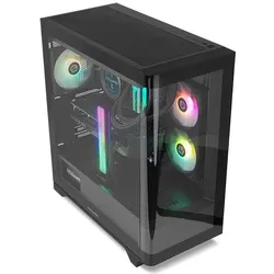 Nox Ether (ATX, mATX, Mini-ITX), PC Gehäuse, Schwarz