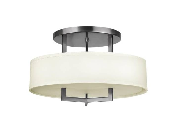 Zeitgenössischer Kronleuchter Hampton Stahl Nickel Antik Holz 3 Lichter E27