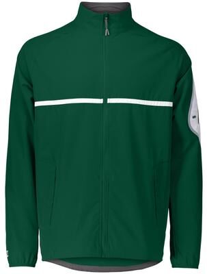 Holloway 229543 Weld Jacket in Forest Green/White size Small   Polyester/Spandex Blend