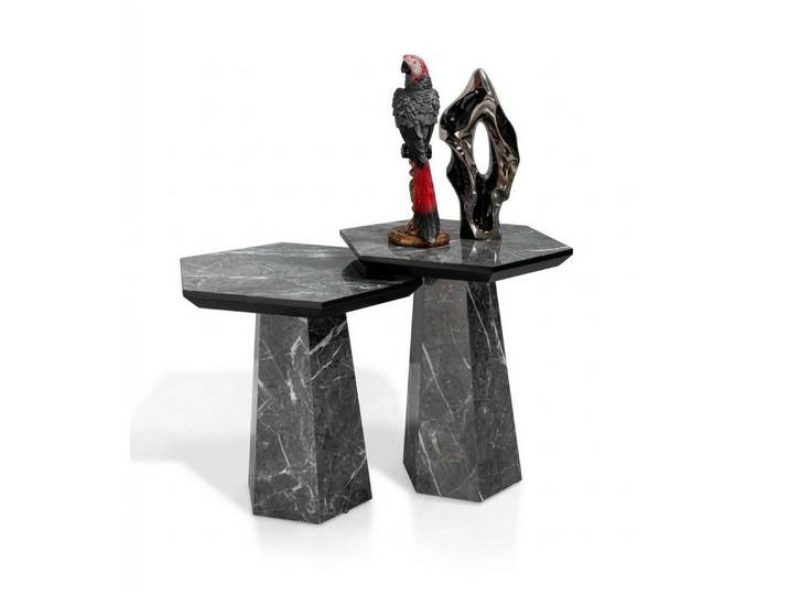 JVmoebel Beistelltisch Elegantes Set aus 2 Beistelltischen im zeitgemäßen Design