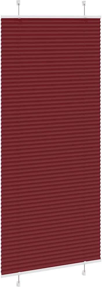 Metro Room Darkening Pleated Shade Bordeaux Red 90cmW x 200cmL
