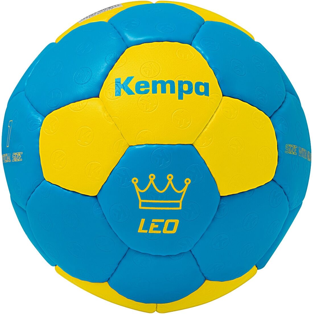 Handball KEMPA "Handball Leo Kids" Gr. 1, blau (kempablau, gelb), Bälle, Kinder, 1, Handball