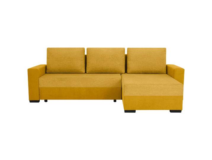 Livetastic Ecksofa, Gelb, Kunststoff, 3-Sitzer, seitenverkehrt montierbar, L-Form, 252x155 cm, Schlafen auf Sitzhöhe, Wohnzimmer, Sofas & Couches, Wohnlandschaften, Ecksofas