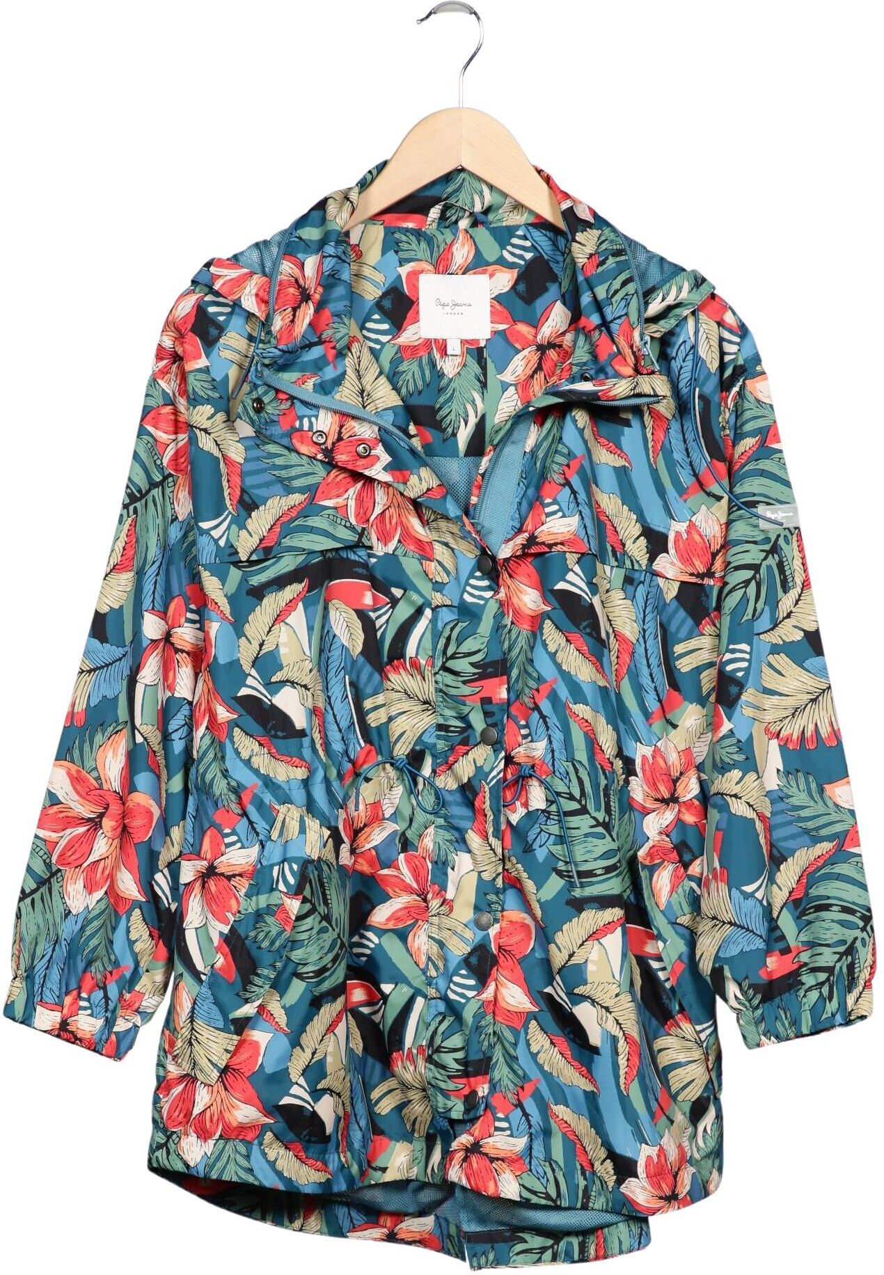 Pepe Jeans Damen Jacke, Mehrfarbig, Gr. L, Synthetik - Second Hand