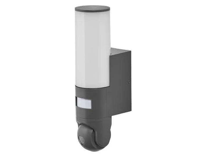 Osram SMART+ Außenwandleuchte mit steuerbarer HD-Kamera, Bewegungsmelder und WiFi-Steuerung, IP44-Schutz, für Eingang und Terrasse