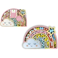 Sycomore COFFRET PERLES BOIS ARC-EN-CIEL 180PCS (FR-DE-IT)