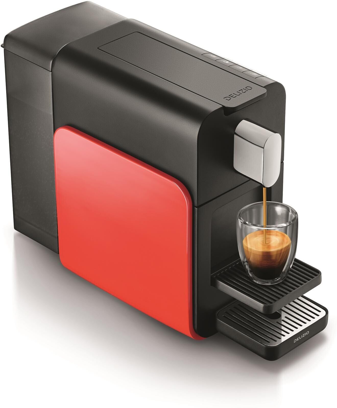 Kapselmaschine "Delizio Brava Rot", Energieeffizienz: A++, rot, B:25,2cm H:35,3cm T:13cm, Kaffeemaschinen, Kapselmaschine rot Einheitsgröße
