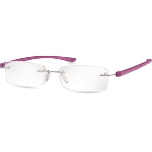 Eschenbach Lesebrille Purpur, für Arbeitsplatz, mit Etui, Dioptrien +2,00