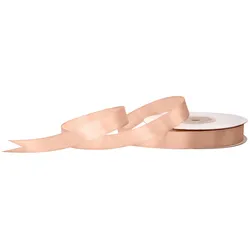 Creativery 12mm Satinband 25m Schleifenband Geschenkband Deko Stoffband Bastelband Sand Beige