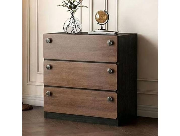 LLNWDNB Kommode Aus Massivholz Mit 3/4/6 Schubladen Kommode Schlafzimmer Komodenschrank Aufbewahrungsschrank Mit Metallauszug Schrank Stauraum Für Wohnzimmer, Esszimmer, Flur A,60 * 40 * 97cm