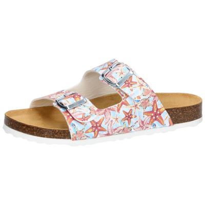 Pantolette LICO "Pantolette Bioline Platino", Damen, Gr. 41, weiß, Synthetik, Schuhe Pantolette