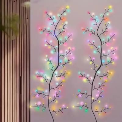 Combo Retail Shop Christmas String Light, Bendable Willow Vine Lights, 8 Modes, Rattan Tree Decor Light For Wall, Bedroom, Indoor Christmas String Light, Bendable Willow Vine Lights, 8 Modes, Rattan Tree Decor Light For Wall, Bedroom, Indoor