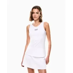 EA7 für Damen. 7W000314_AF14524 Top Tennis Pro T-shirt weiß (M), Sportlich, Sportbekleidung, Multisport, Viskose, Ärmellos / Hosenträger