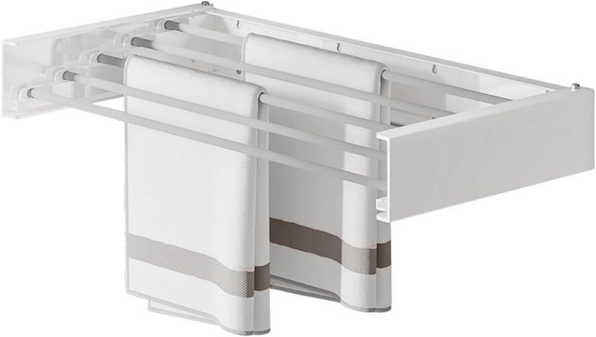 LTPRTZ Opvouwbaar Wandmontage Droogrek - Wit - Breedte: 50 cm