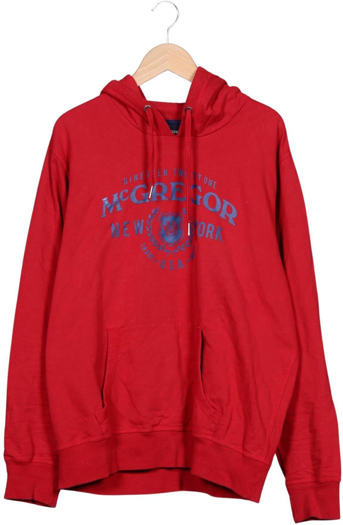 McGregor Herren Kapuzenpullover, Rot, Gr. XL, Baumwolle - Second Hand