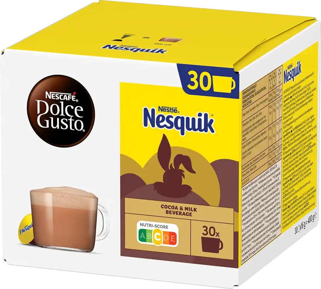 Nescafé®   Nesquik - 30 Capsules de chocolat chaud pour Dolce Gusto
