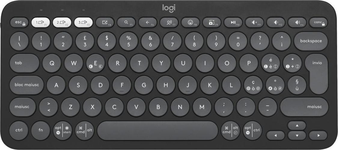 Logitech Pebble Keys 2 K380s Draadloos Bluetooth Mini Toetsenbord Grafiet
