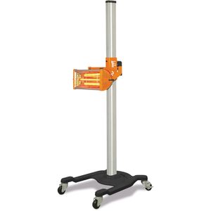 Unicraft Infrarot-Lacktrockner ILT 1 mit Leuchtröhre, 1000 Watt, 230 V, Trocknungsfläche 80 x 45 cm