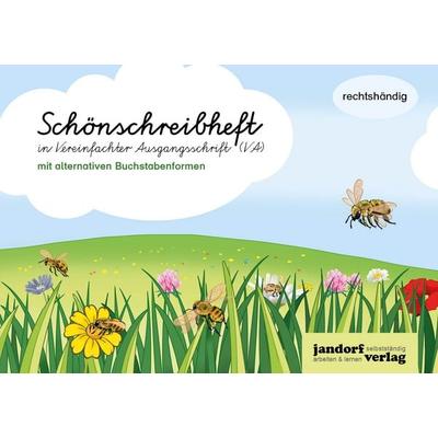 Schönschreibheft in VA (mit alternativen Buchstabenformen), Geheftet von Anja Wachendorf, Jandorfverlag KG, 978-3-96081-164-0