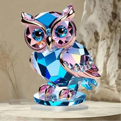 Uplifted Finds Cute Crystal Style Owl Desktop Decoration Artistic Animal Themed Home Decor Ornament Cute Crystal Style Owl Desktop Decoration Artistic Animal Themed Home Decor Ornament