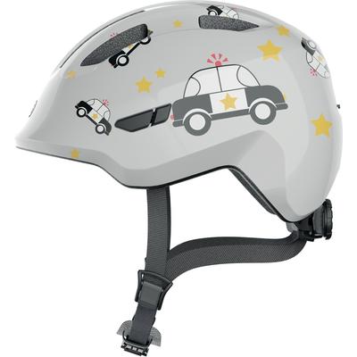 Kinderfahrradhelm ABUS "SMILEY 3.0" Gr. S, grau (grau police), Helme, Kinder, S Kopfumfang: 45cm - 50cm