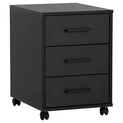 Rollcontainer Ruby Schwarz matt