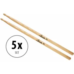 5 Paar XDrum Schlagzeug Sticks 8D Wood Tip