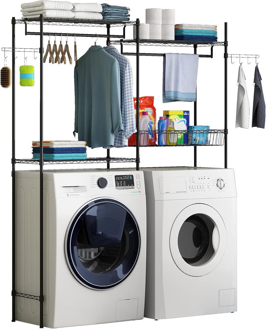 Blue Elephant Standard Drying Rack 190.5cm H X 33cm W X 145.8cm D