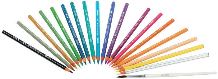 Tube 18 x Crayons Giotto Candy Collection Aquarelle