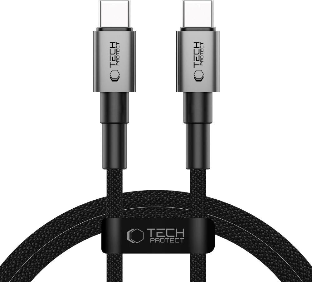 Tech-Protect Ultraboost 60W USB-C til USB-C Kabel - PD - 1m - Sort / Mørkegrå