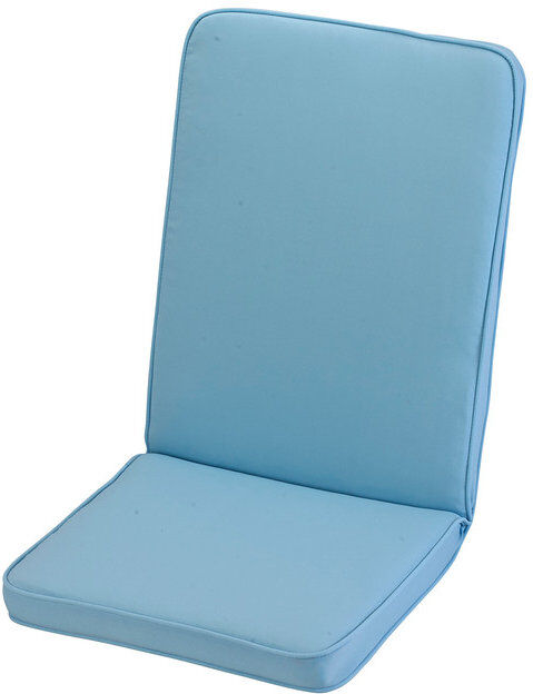 Symple Stuff Dining Chair Seat/Back Cushion Placid Blue 42cm W