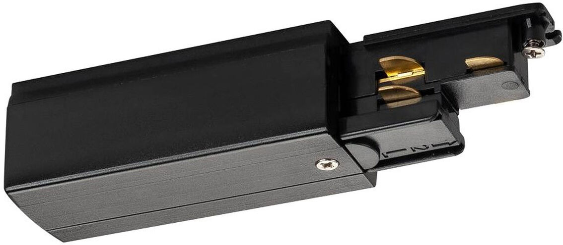 Slv S-Track Dali Einspeiser Links Schwarz - 3 Phasen Stromschienen 230v Dali