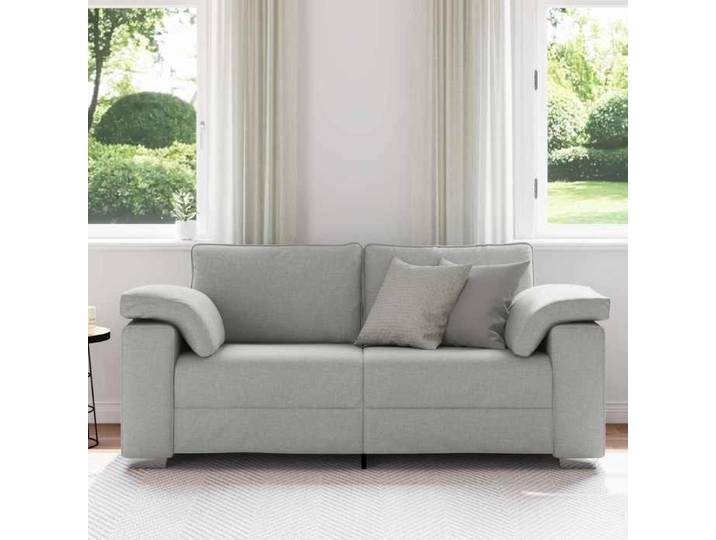 SHELL© SOFA 3 PERSONNES - Large Canapé - 3 PLACES - Gris nuage 180x80x82 cm tissu C6119