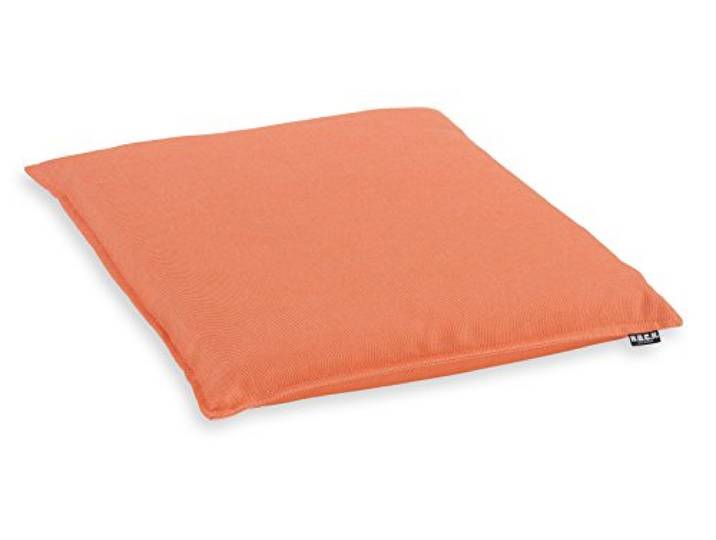 H.O.C.K. Caribe Outdoor Sitzkissen 45x45x4 cm – Wetterfestes Stuhlkissen mit UV-Schutz (Lichtechtheit 7) – Wasserabweisende Gartenstuhl-Auflage – Abnehmbarer Bezug & Waschbar (Orange)