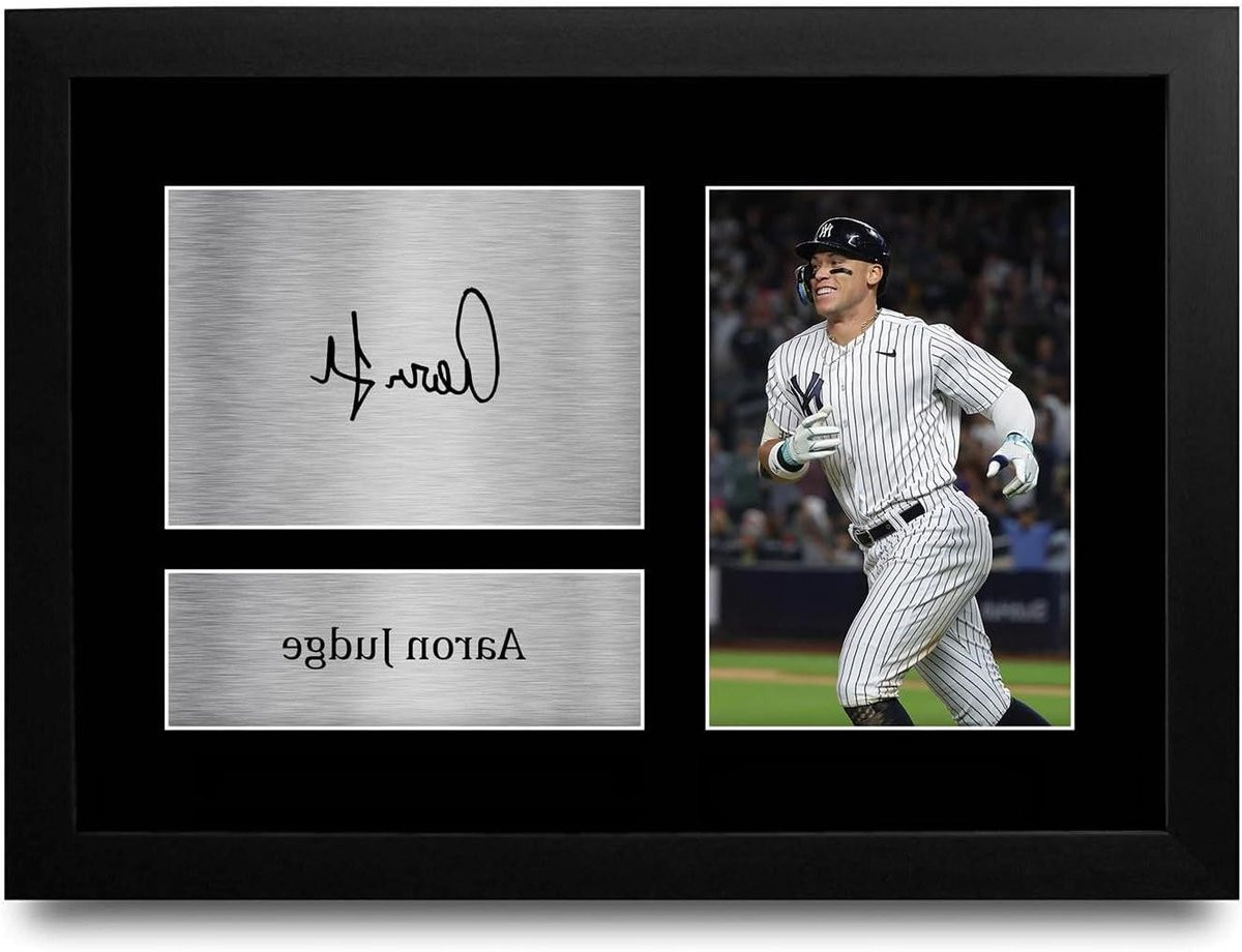 Ingelijste Aaron Judge Foto Poster - Sport Memorabilia A4