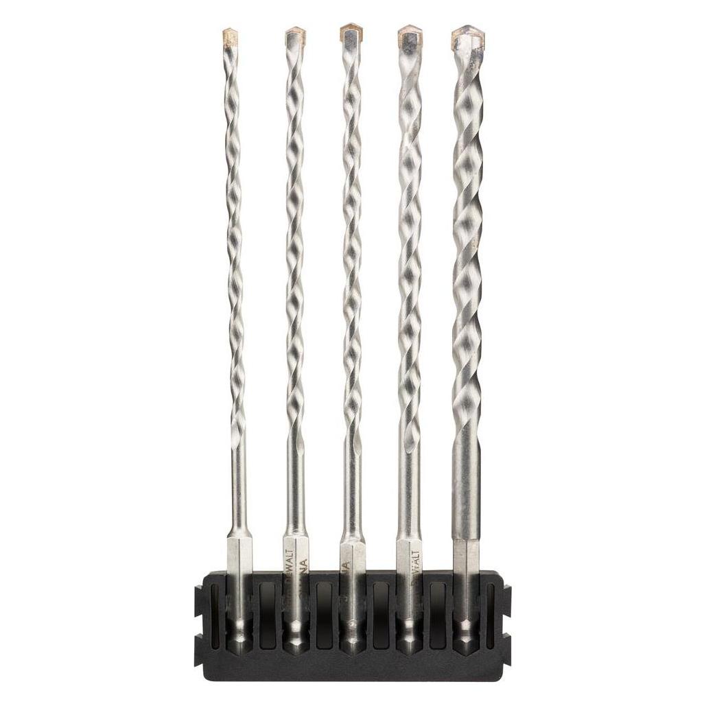 DeWalt 5pc Hex Multi-Material Drill Bit Mix Bar (4 - 8 mm, 5.5) (DT70830)
