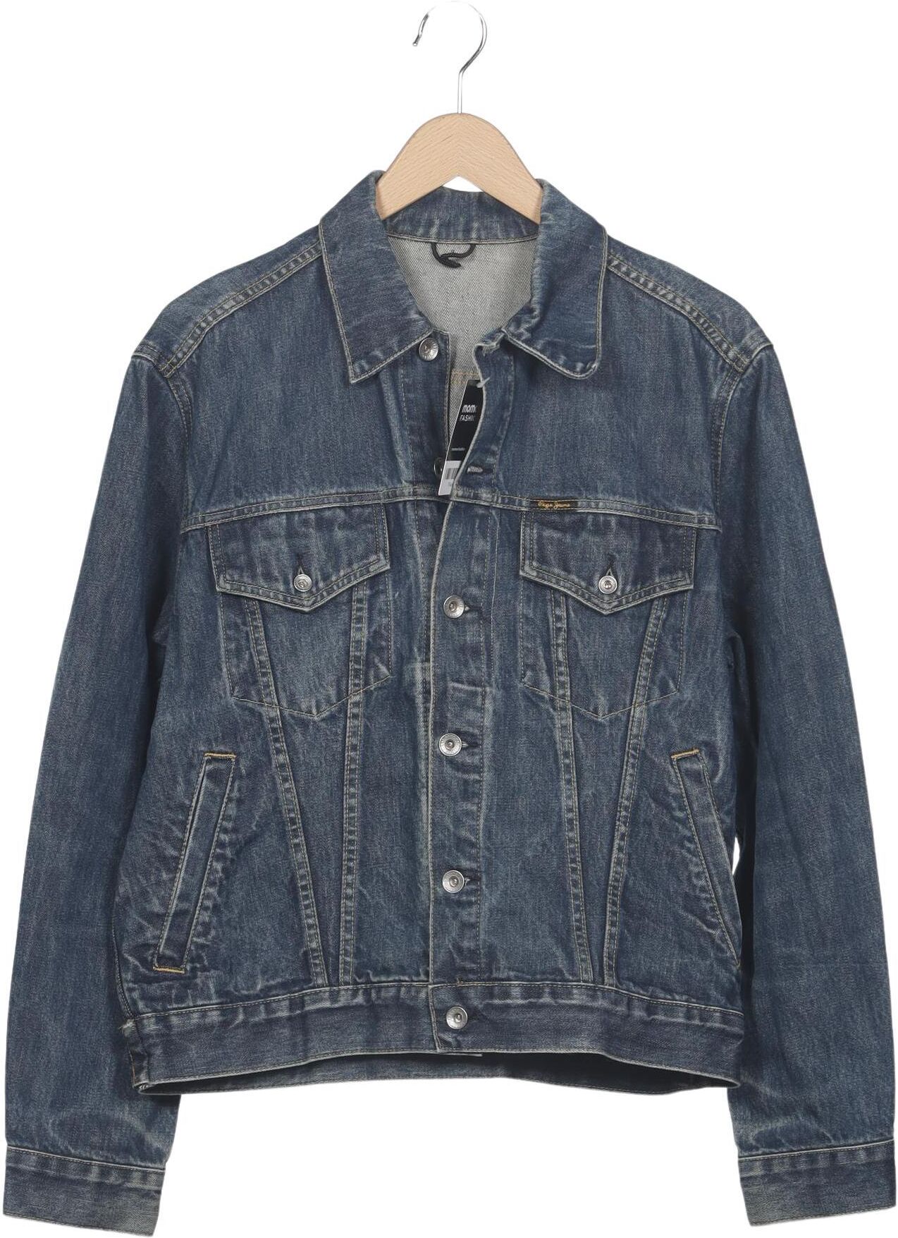 Pepe Jeans Damen Jacke, Blau, Gr. L, Baumwolle - Second Hand