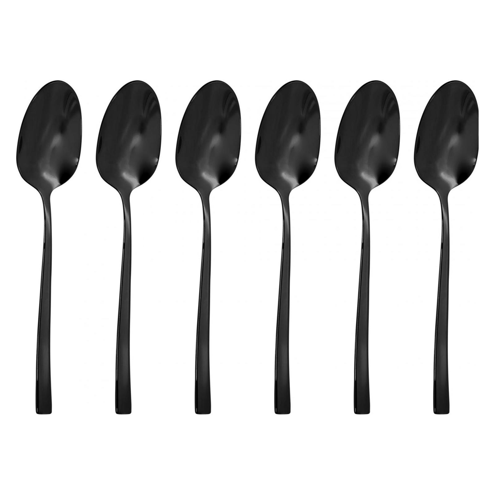 Sambonet Espressolöffel Rock 6 Stück, Schwarz (6 Stk., Löffel) (52762KA7)