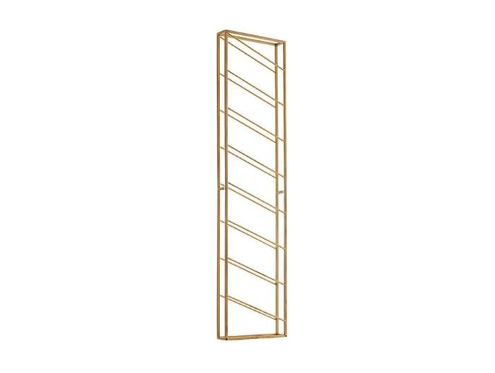 Wohnling Weinregal WL6.687 Wand Gold 36x150x8 cm Flaschenregal Metall Regal Wein Groß, Flaschenregal für die Wand, 36x150x8 cm Gold, Regal Wandmontage Schmal, Wandregal Wein Metall