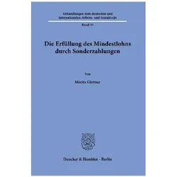 Gärtner:Die Erfüllung des Mindestlohns, Fachbücher von Moritz Gärtner
