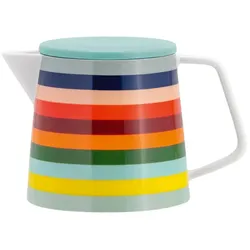Teekanne Lorenzo Porzellan bunt weiß 14 cm