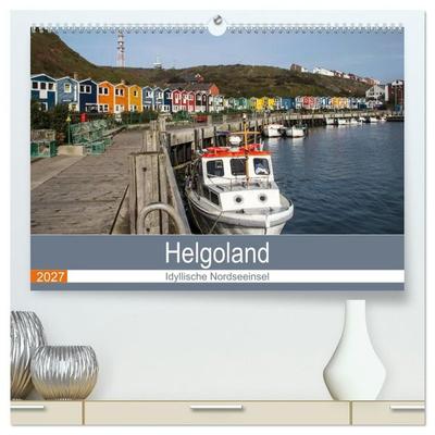 Helgoland - idyllische Nordseeinsel (hochwertiger Premium Wandkalender 2027 DIN A2 quer), Kunstdruck in Hochglanz