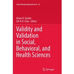 Validity and Validation in Social, Behavioral, and Health Sciences, Fachbücher