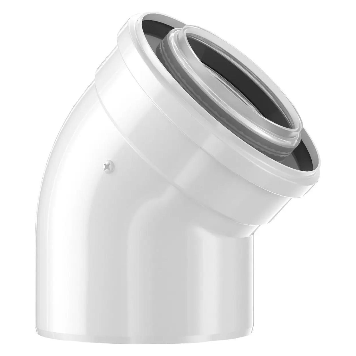 Bosch Home & Garden DN80/125 - 45° bøjning - Balanceret aftraek - En stk. (7738112593)