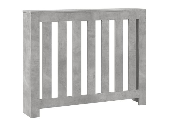 vidaXL Habillage de radiateur gris béton 104x20x82 cm Bois composite