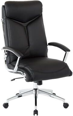 Office Star Products Work Smart Executive Faux Leather High Back Chair